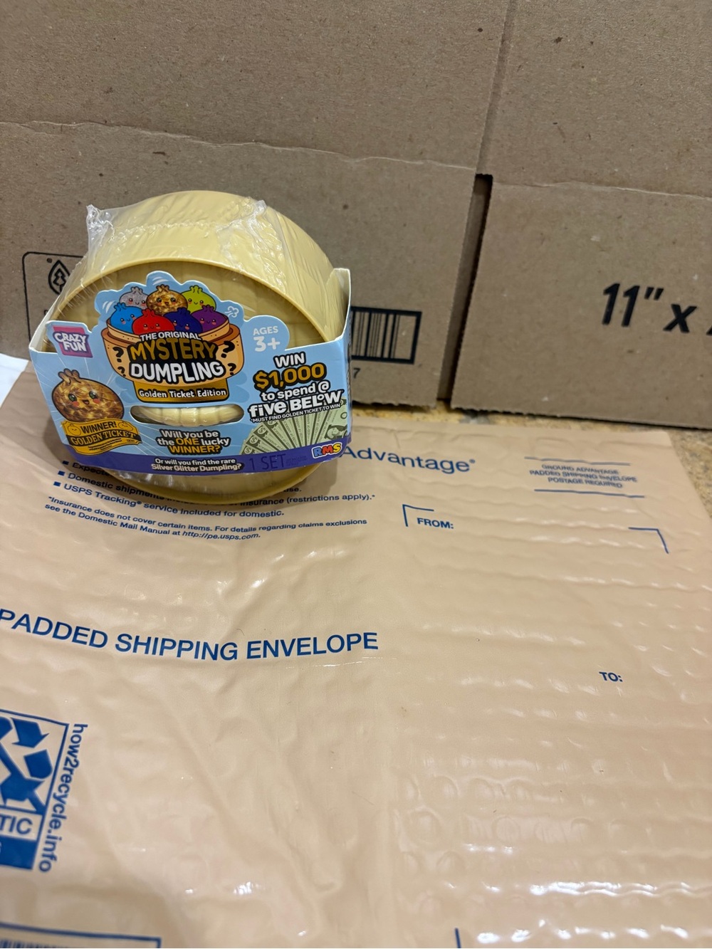 Mystery Dumpling Golden Ticket Edition Toy - Yellow